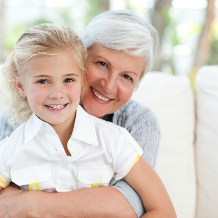 grandma and granddaughter